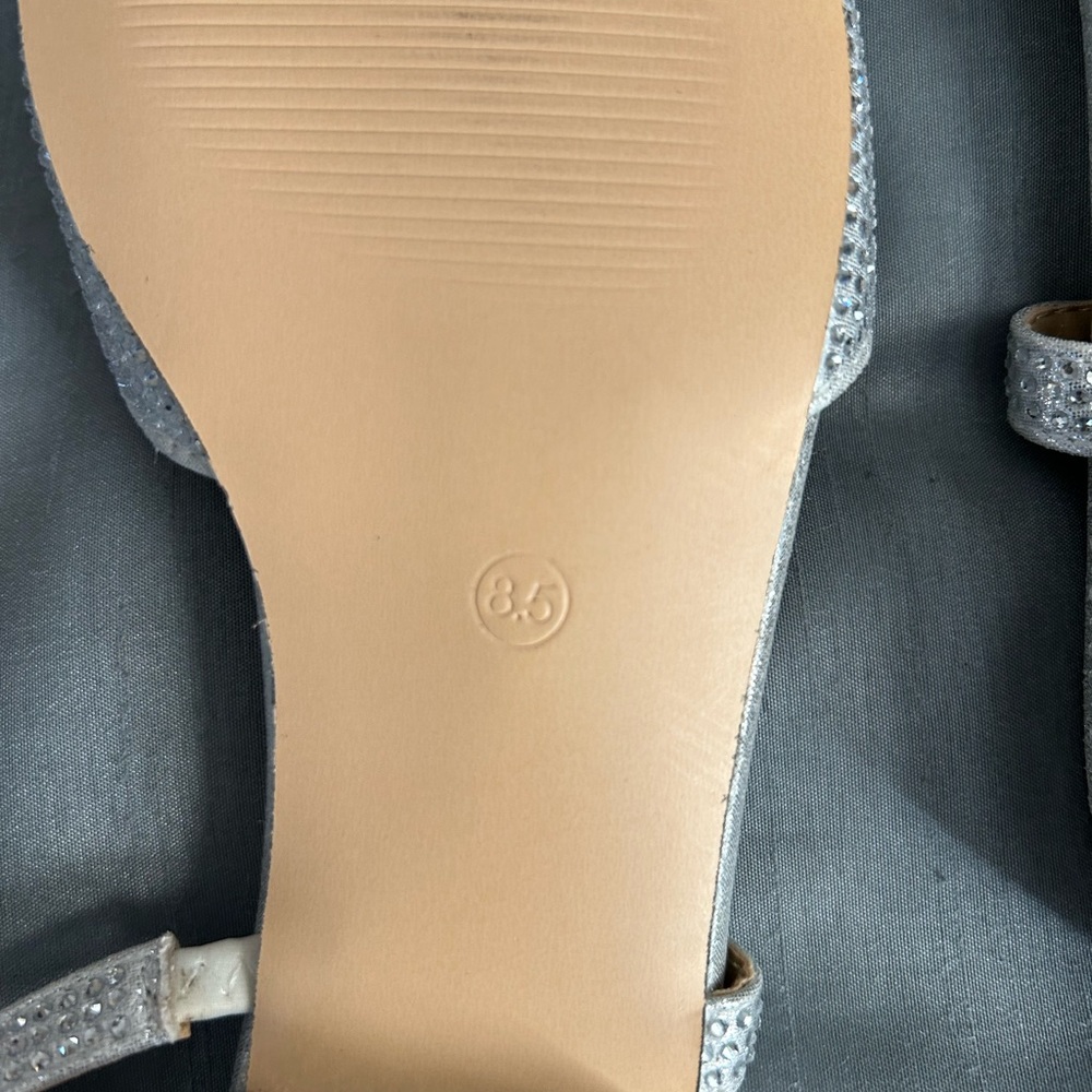 Elegant Silver Women's Sandals